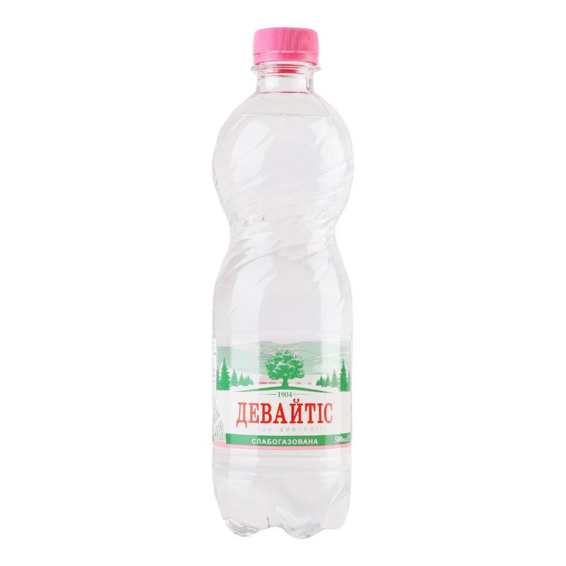 Вода мінеральна слабогаз Девайтіс 0.5л ПЕТ